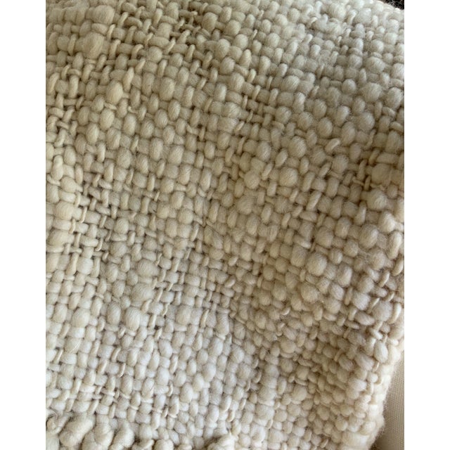 Contemporary Flame Natural Throw For Sale - Image 3 of 6
