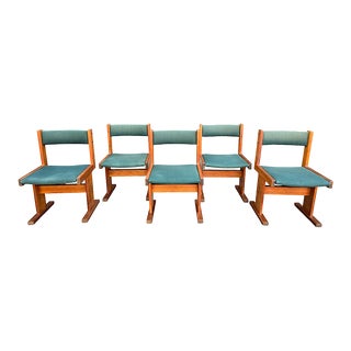 1960s Danish Teak Dining Chairs Gangso Mobler Attributed - Set of 5 For Sale