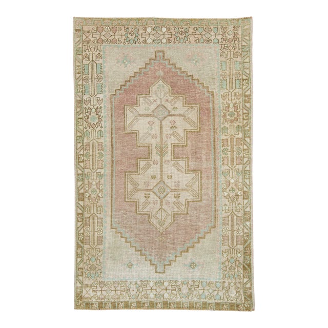Turkish Vintage Anatolian Rug 4' x 6'5" #17115 For Sale