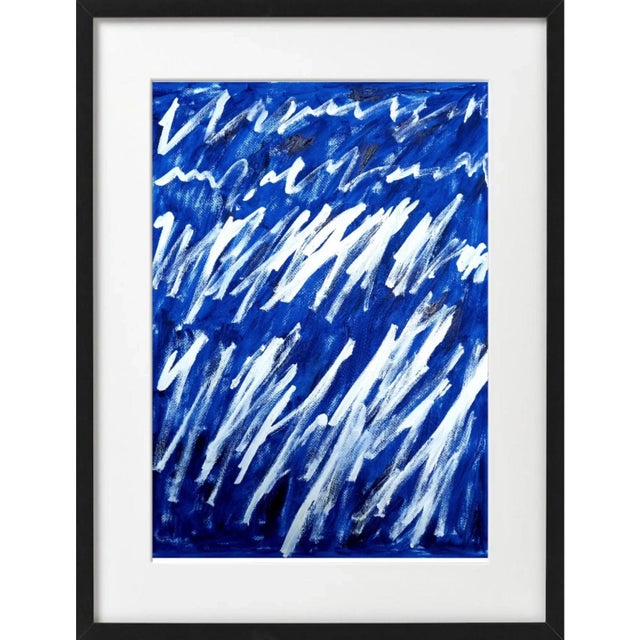 Paper 19.6" X 25.5" - Set of 6 'Writings' Cy Twombly Inspired Abstract Original Art Installation For Sale - Image 7 of 13