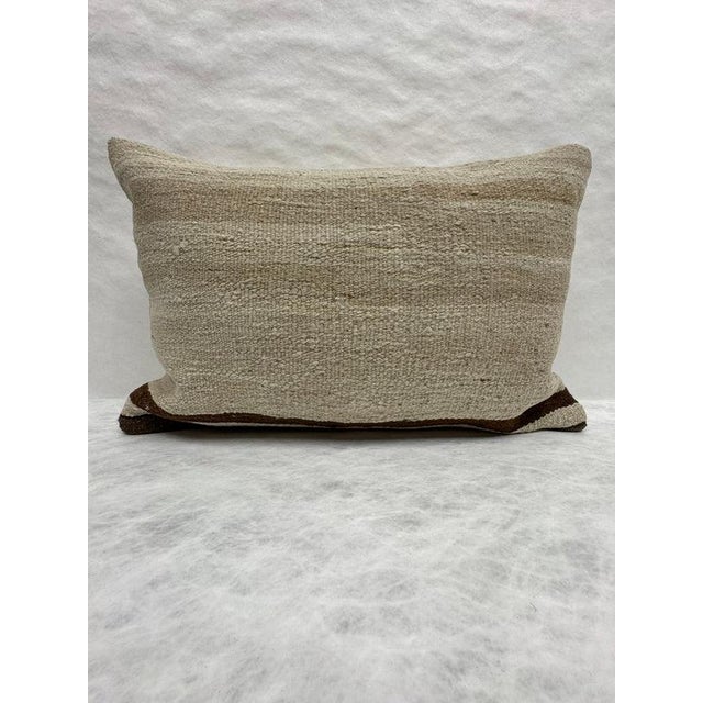 Turkish Hemp Pillow Cushion Natural Beige Black Pillow Cushion Cover 16" x 24" #30208 Enhance your home decor with our...