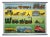 Vintage Traffic Wall Chart Development of Land Vehicles Rollable Poster For Sale