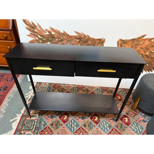 West Elm Metalwork Console Table For Sale - Image 10 of 12