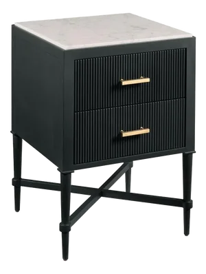 Woodbridge Furniture Ridgemoor Bedside Table (Coal)