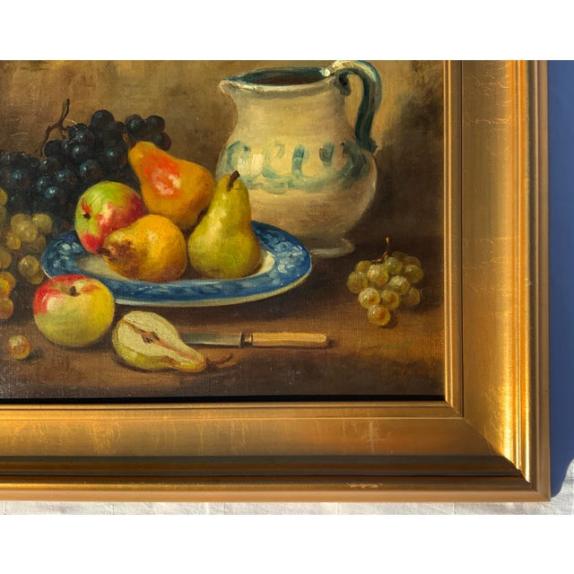 Early 20th Century Still Life Oil Painting. Signed. For Sale - Image 9 of 13
