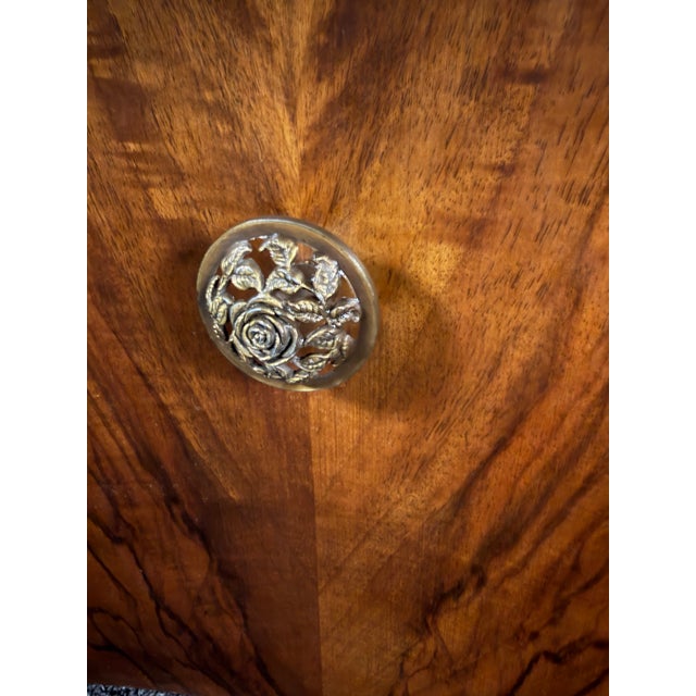 Art Deco Walnut Desk in Streamline Style, 1935, 1920s For Sale - Image 9 of 13