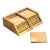 Signed Karl Springer Marble and Brass Coasters With Caddy For Sale