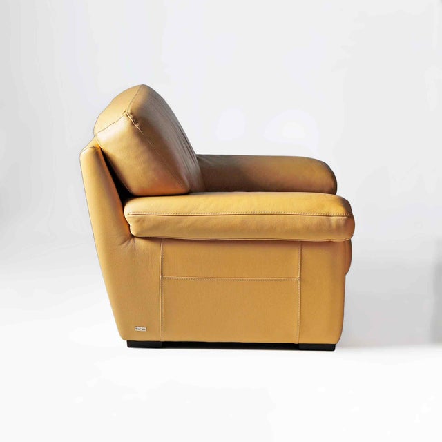 Late 20th Century Burov of Paris French Leather Chairs-a Pair For Sale - Image 5 of 12