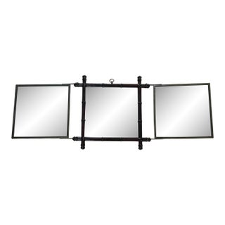 Asian Style Trifold Mirror For Sale