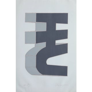 Chryssa, "Times Square Fragment #6", Abstract Screenprint For Sale