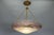 Art Nouveau Violet and Amber Glass and Brass Pendant Light, France, 1920 For Sale - Image 12 of 18