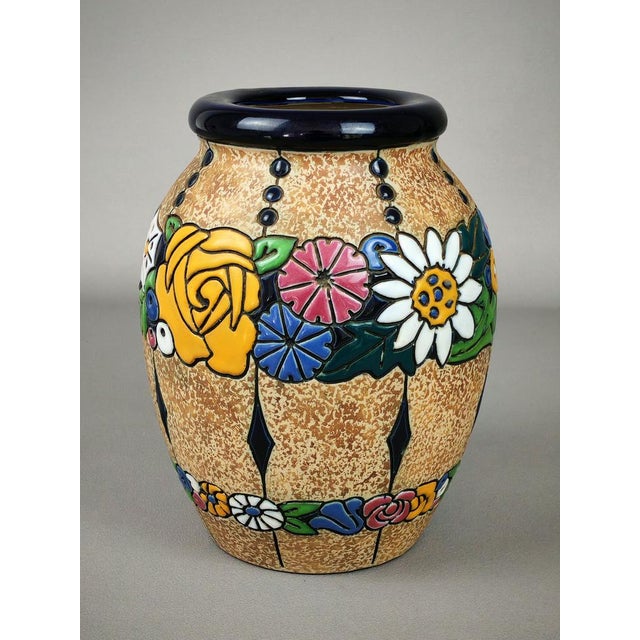 Ceramic Campina Amphora Vase by Max von Jungwirth, 1920 For Sale - Image 9 of 9