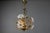 Hollywood Regency Style White Murano Glass Flower and Metal Chandelier, 1980s For Sale - Image 4 of 18