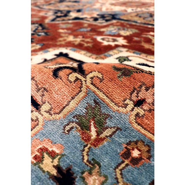 Serapi Wool Rust Area Rug- 5' 0'' X 6'10'' For Sale - Image 4 of 6