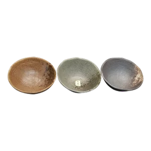 Set of Three Kafun Mino Ware Donburi Bowls