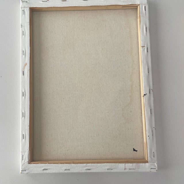 2020s Contemporary Expressionist Painting of a Young Girl Sitting on a Chair Signed S Louis France For Sale - Image 5 of 5