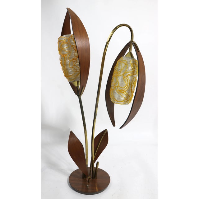 Mid Century Spaghetti Shade Table Lamp Circa 1950's For Sale - Image 10 of 13