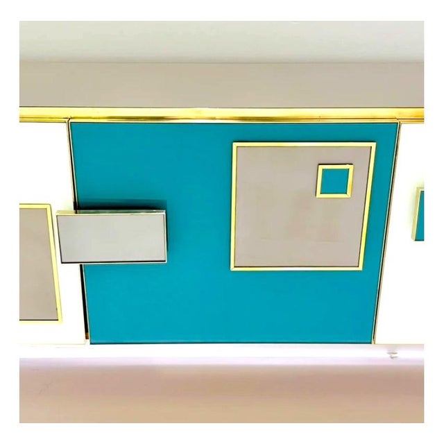 Mid-Century Modern Italian Art Deco Style Sideboard / Credenza Cabinet For Sale In New York - Image 6 of 9