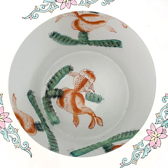 Mid 20th Century Planter Fishbowl Goldfish Gold Fish Bowl & Stand For Sale - Image 5 of 10