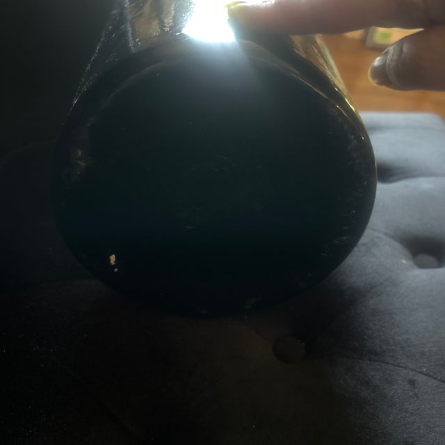 Mid 19th Century Large Antique French Dark Amber Apothecary Bottle For Sale - Image 5 of 5