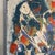 Royal Blue Mid Century Modern Style John Frates , Monumental Abstract Expressionist Painting - Two Figures in a Landscape For Sale - Image 8 of 9