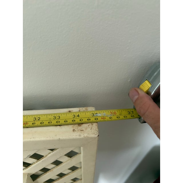 1970s Lattice Framed Lithograph by Gloria Eriksen 1970s For Sale - Image 5 of 6