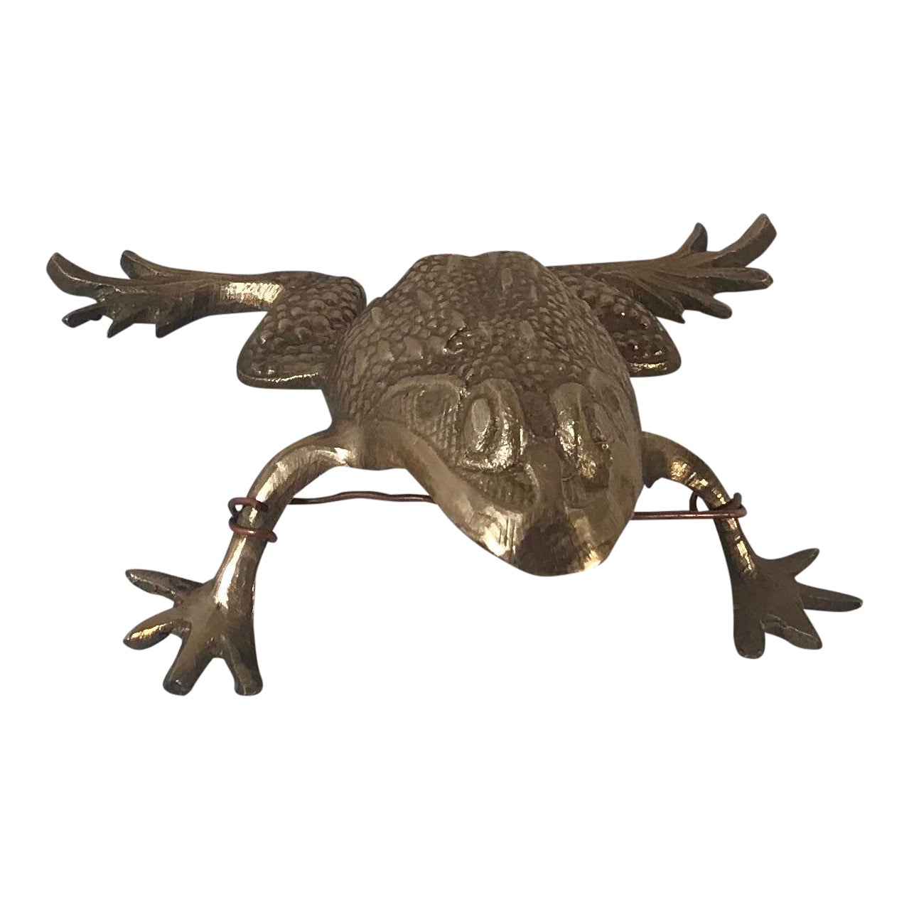 Vintage Brass Frog Figurine Chairish