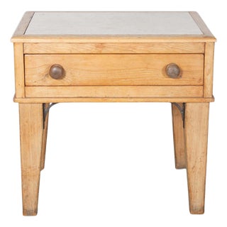 Early 20th Century Louis XVI Style Bedside Table with Marble Top For Sale