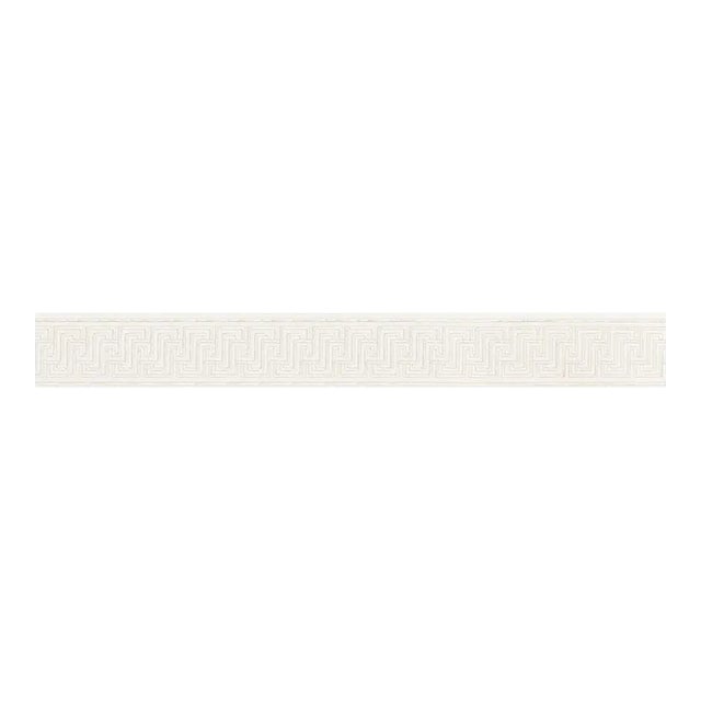 Schumacher X Mary Mcdonald Labyrinth Tape in Silver For Sale