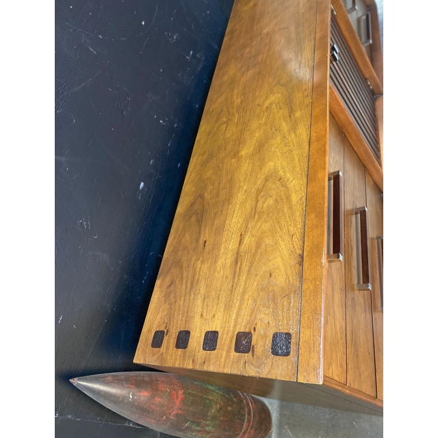 Wood Lane Tower Suite Long Dresser Designed by Dave Parmalee 1970's For Sale - Image 7 of 9