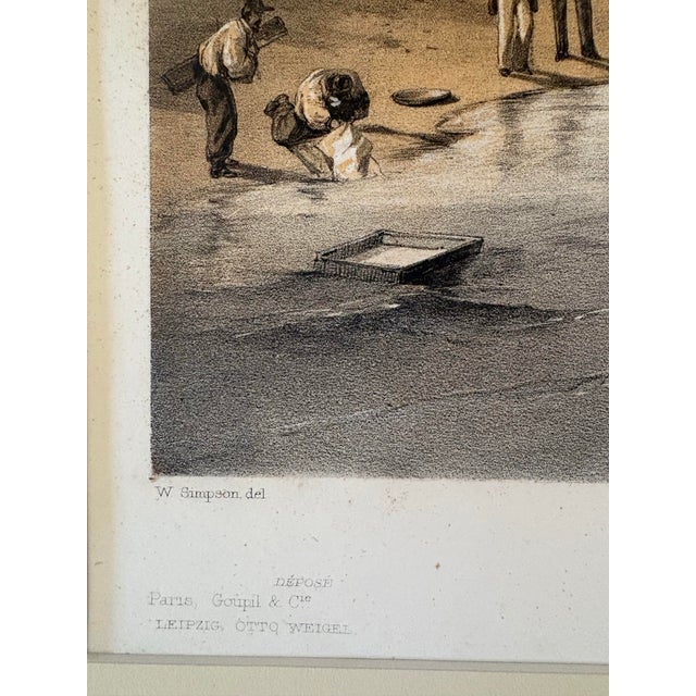 Pair of 1855 William Simpson Crimean War Lithographs – Yenikale & Kertch, Colnaghi For Sale - Image 4 of 10