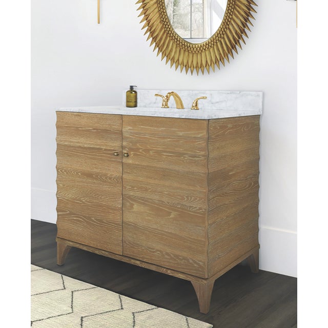 New item. Not vintage. Let Rita grace your walls with spectacular pinache. Oval mirror hand-finished in gold leaf with...