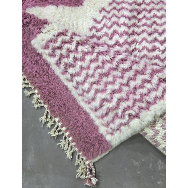 Pink Moroccan Area Rug - 10.1 X 7.8 Ft For Sale In Cleveland - Image 6 of 8