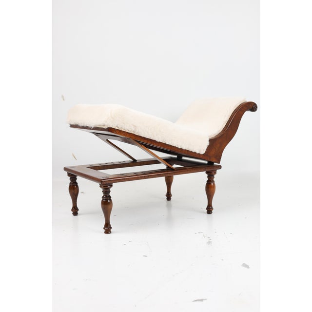 Victorian Style Ottoman in Mahagony, 1870s For Sale - Image 9 of 10