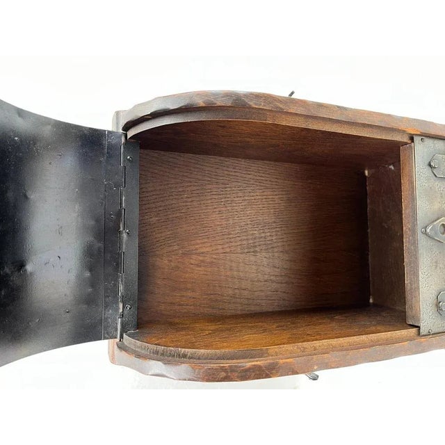 1920s Arts & Crafts Wine Box with Decorative Metal Work, 1920s For Sale - Image 5 of 9
