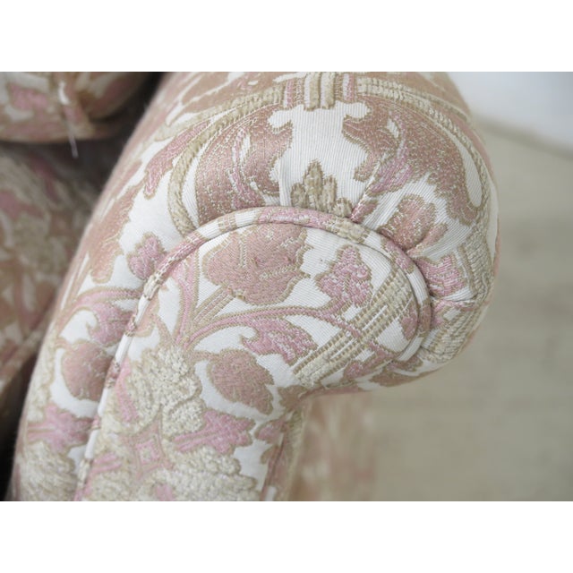 Custom Upholstered High Back Clean Loveseat Chairish