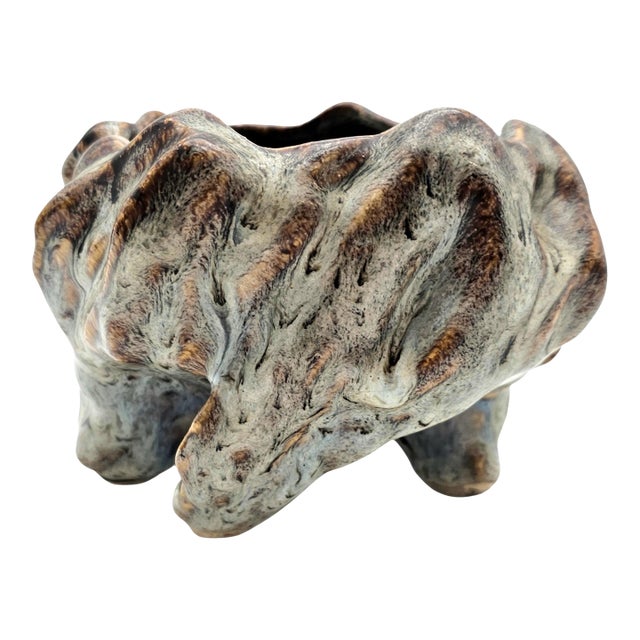 Shiwan Ikebana Bowl Chinese Art Pottery Rock Bonsai Planter 6 Inch For Sale