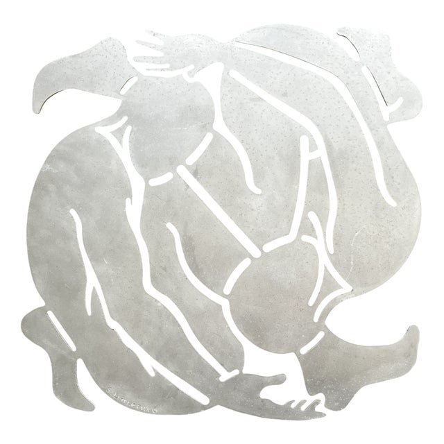 Stephen Littlefield, Orlando Sculpture Plaque, 1980s, Aluminum For Sale