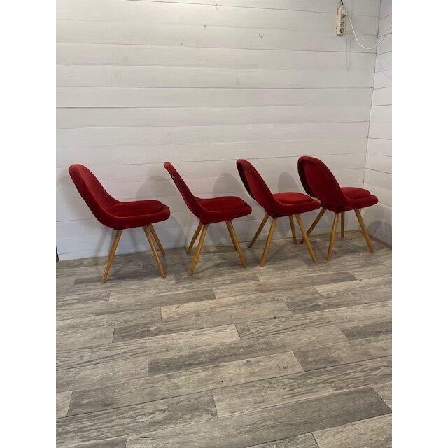1960s Lollypop Dining Chairs by Navratil for Vertex, 1960s, Set of 4 For Sale - Image 5 of 7