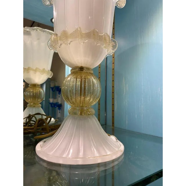 Murano Glass Table Lamps, Set of 2 For Sale - Image 3 of 7