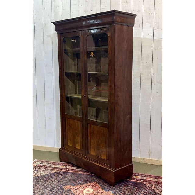 Louis Philippe Mahogany Bookcase, 1800s For Sale - Image 16 of 18