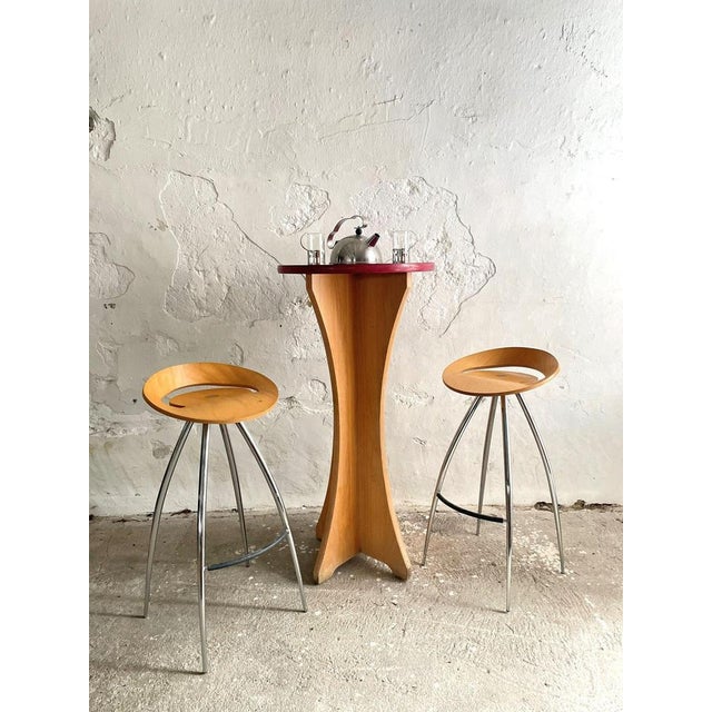 Wood Mid-Century Modern Swiss Bar or Café Table, 1970s For Sale - Image 7 of 9