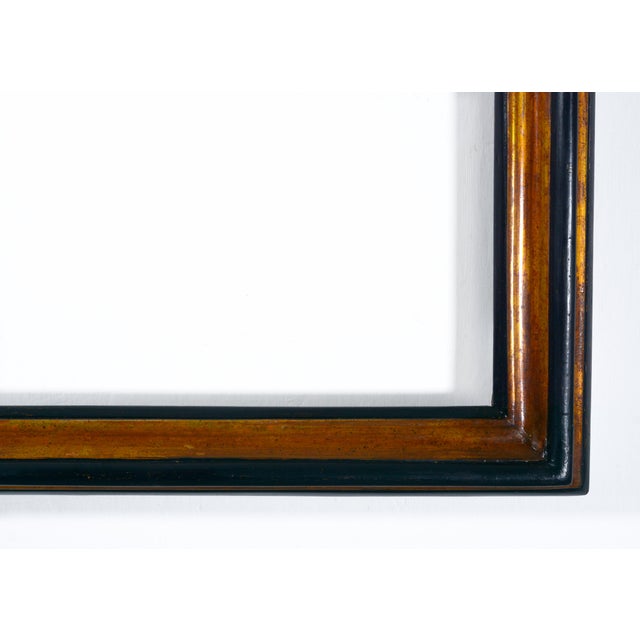 Large Antique Italian Mirror in Ebonized and Gilt Wood Frame in the style of Salvator Rosa, 1890s For Sale - Image 3 of 9