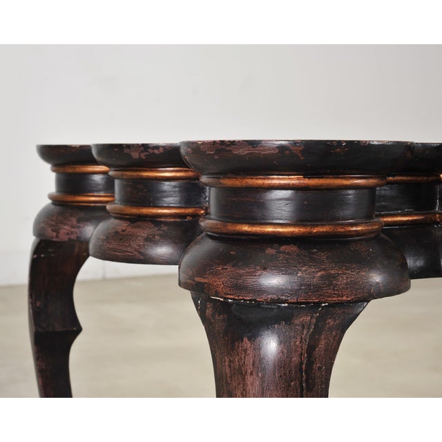 Rose Tarlow Style Chinoiserie Scalloped Lacquer Coffee Table For Sale - Image 9 of 18