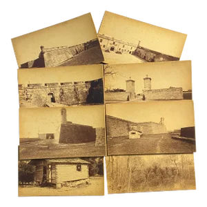 Saint Augustine Florida 19th Century Photographs - Set of Eight CDVs