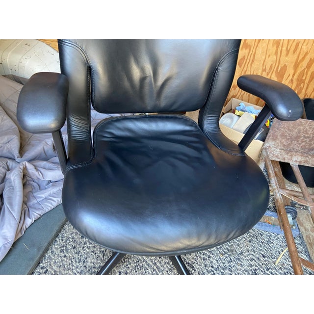 2000 - 2009 Vintage Herman Miller Equa Leather Office Chair For Sale - Image 5 of 10