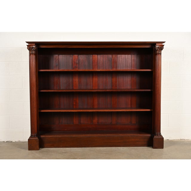 R. J. Horner Style American Empire Carved Mahogany Bookcase, Circa 1920s For Sale - Image 12 of 12