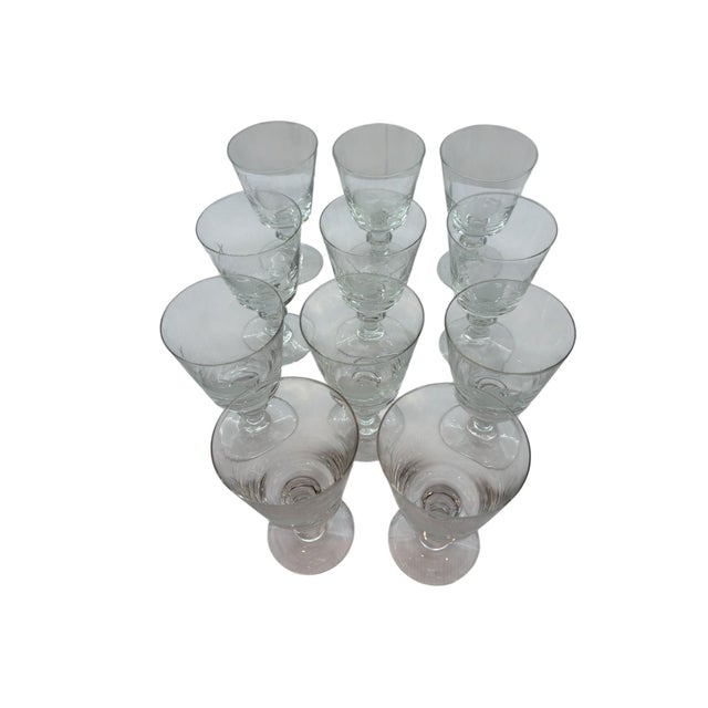 Manufactured in Portugal, this set of eleven wine goblets are from Belfeld & Co. The stem is simple but elegant design....