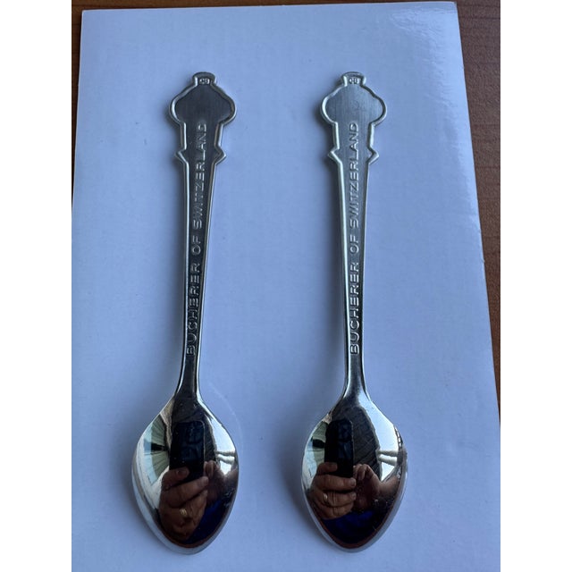 Mid 20th Century Vintage Rolex Watch Bucherer of Switzerland Inch Souvenir Spoons For Sale - Image 5 of 7