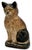 Black Very Rare Model Vintage 1930s "Wedge" Type Cast Iron Sitting Cat Doorstop by Spencer Guillford For Sale - Image 8 of 18